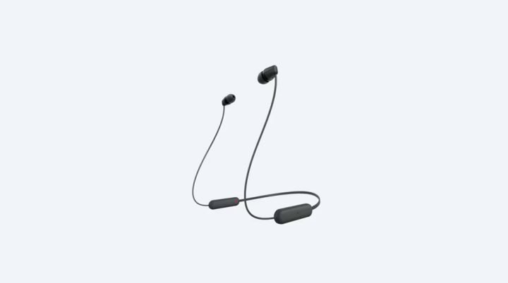 Thiết kế vòng cổ tai nghe Sony WI-C100 ôm sát