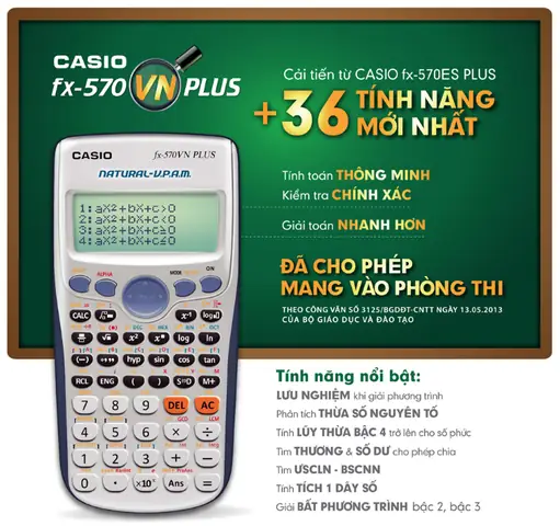 Tính Máy Tính Casio Fx 570vn Plus