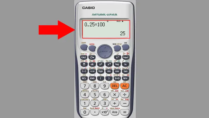 Cách Tính Phần Trăm Trên Máy Tính Casio