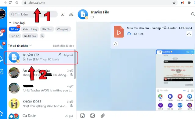 Nhận File Và Tải Về Máy Tính: