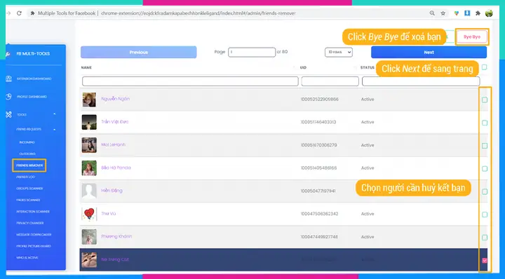 Cách 1:xóa Bạn Bè Facebook Trên Máy Tính Bằng Ứng Dụng Multiple Tools For Facebook