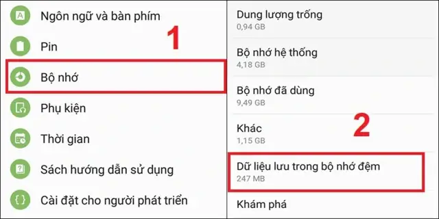 Xóa Bộ Nhớ Đệm Trên Điện Thoại Xóa Bộ Nhớ Đệm Trên Điện Thoại