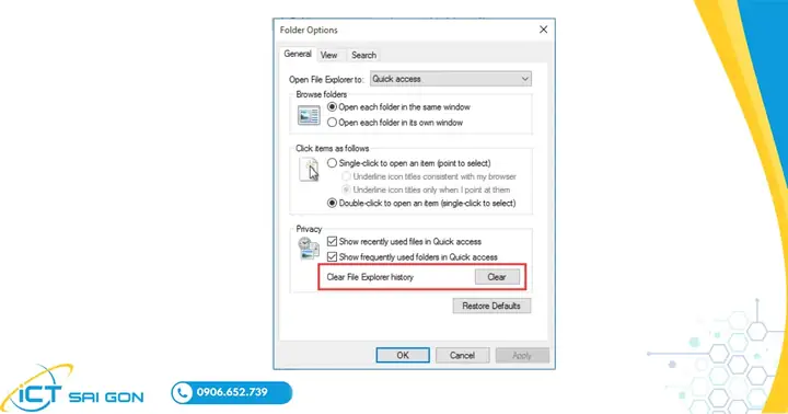 Cách Xoá Bộ Nhớ Đệm Trong File Explorer
