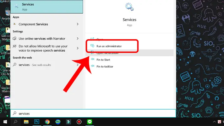 Dừng Windows Update Service