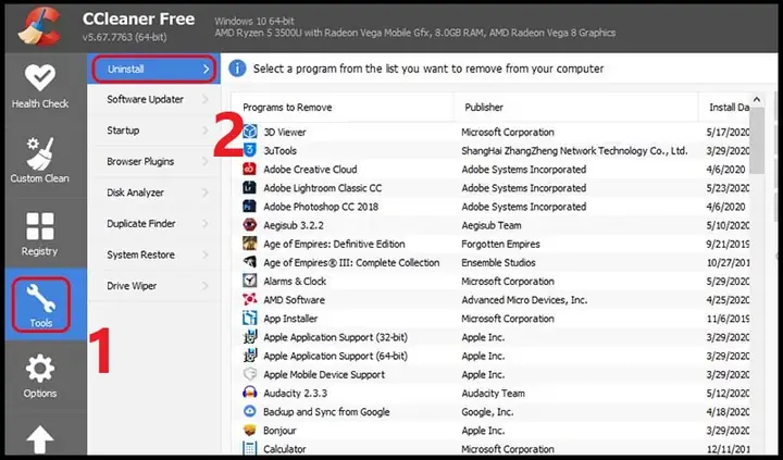 7sử Dụng Phần Mềm Ccleaner