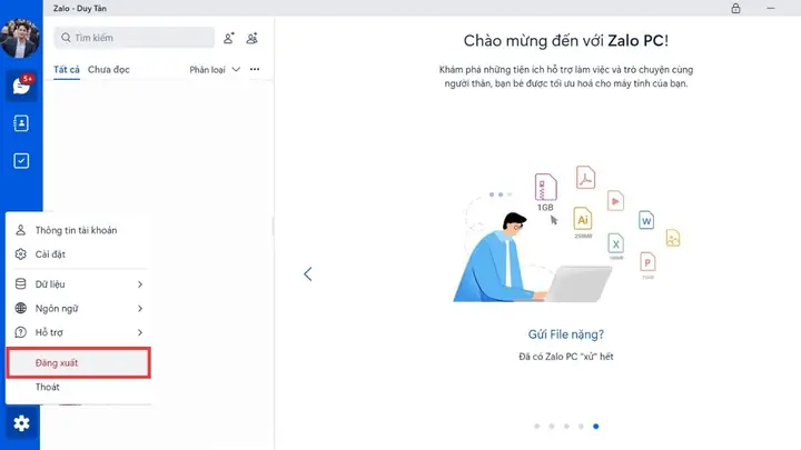 Đăng Xuất Và Khởi Động Lại Zalo Đăng Xuất Và Khởi Động Lại Zalo