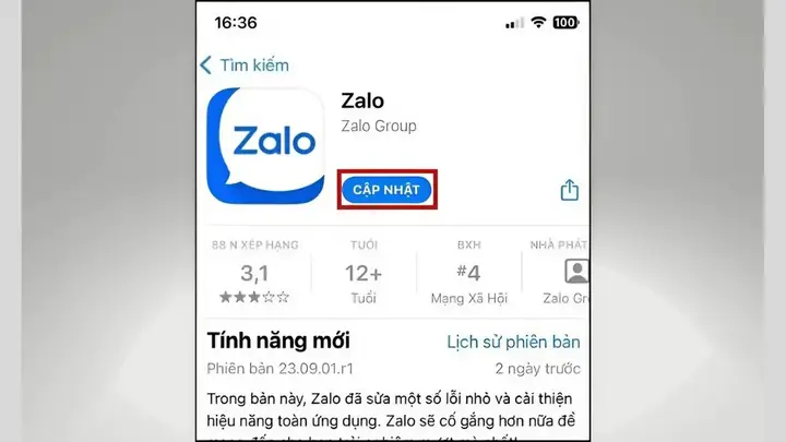 Cập Nhật Zalo Phiên Bản Mới Cho Điện Thoại Cập Nhật Zalo Phiên Bản Mới Cho Điện Thoại