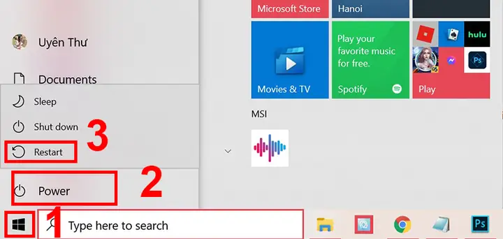 Khởi Động Lại Laptop, Máy Tính