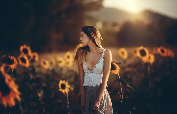 1400x900 Girl Sunflower Field 4k Wallpaper,1400x900 Resolution Hd ...