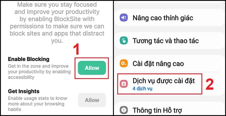 - Sử Dụng Ứng Dụng Blocksite