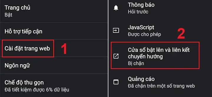- Thiết Lập Cài Đặt Trên Chrome