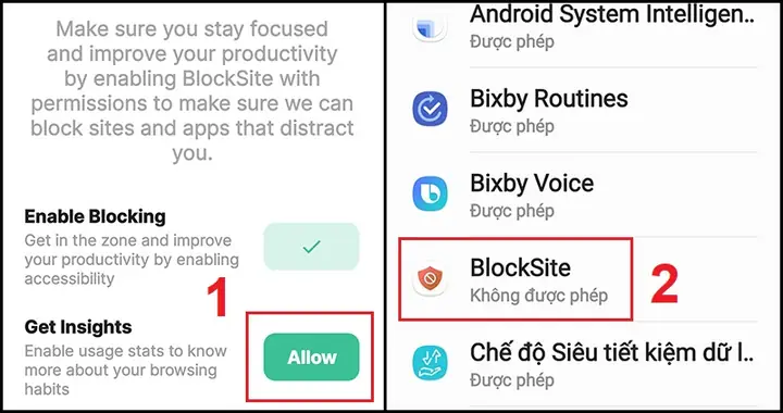 - Sử Dụng Ứng Dụng Blocksite