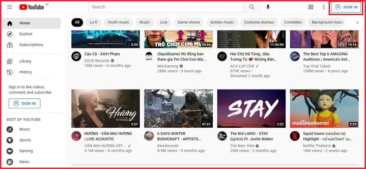 Cách Đăng Nhập Youtube Trên Máy Tính