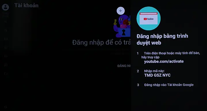 Cách Đăng Nhập Youtube Trên Tivi