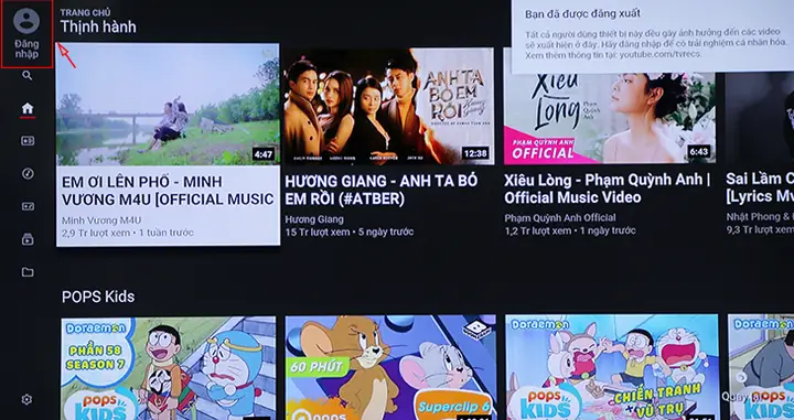 Cách Đăng Nhập Youtube Trên Tivi