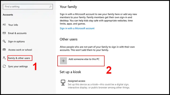 Thêm Mới User Windows