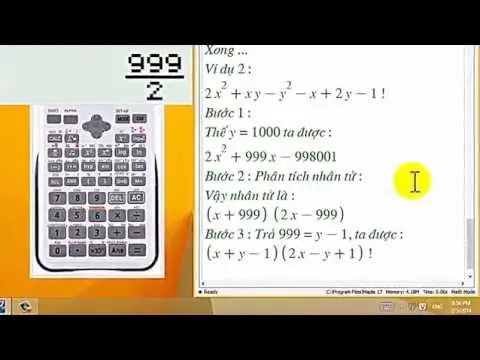 Hướng Dẫn Phân Tích Nhân Tử Bằng Máy Tính Casio Hiệu Quả