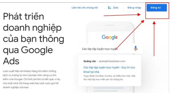 Tạo Tài Khoản Google Ads