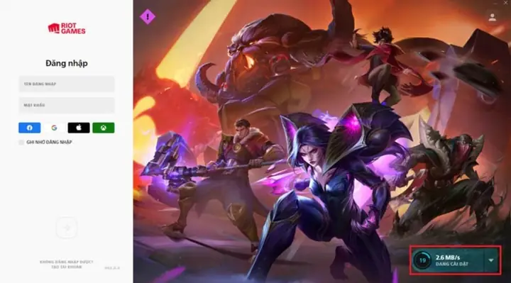 Tải Liên Minh Huyền Thoại Chính Thức Trên Máy Chủ Riot Client