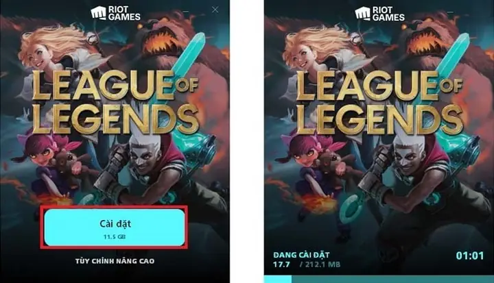 Tải Liên Minh Huyền Thoại Chính Thức Trên Máy Chủ Riot Client