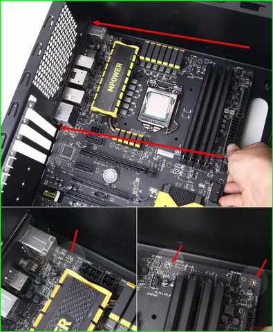 Bước 3: Lắp Chặn Main (i/o Shield) Và Ốc Đệm Cho Bo Mạch Chủ Bước 3: Lắp Chặn Main (i/o Shield) Và Ốc Đệm Cho Bo Mạch Chủ