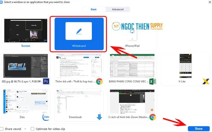 Vẽ, Ghi Chú Thích Lên Bảng Trắng Được Chia Sẻ Trên Zoom
