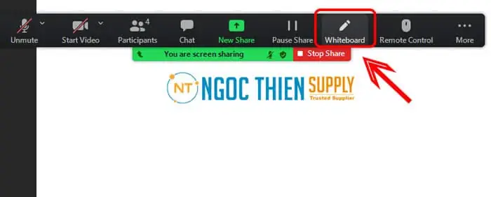 Vẽ, Ghi Chú Thích Lên Bảng Trắng Được Chia Sẻ Trên Zoom