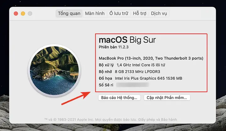 Cách Kiểm Tra, Xem Cấu Hình Macbook