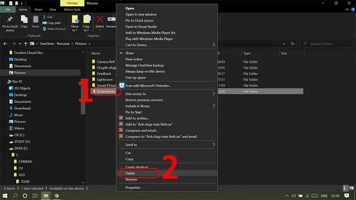 Xóa Thư Mục Chứa File Cần Xóa Xóa Thư Mục Chứa File Cần Xóa