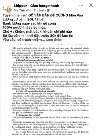 Chiêu Trò "tuyển Người Đánh Máy Văn Bản" Qua Mạng Xã Hội Chiêu Trò "tuyển Người Đánh Máy Văn Bản" Qua Mạng Xã Hội