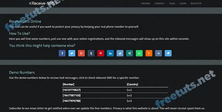 Tạo Số Điện Thoại Ảo Với Receive - Sms