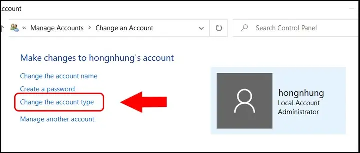 Làm Sao Để Khôi Phục Lại Thành User Admin?