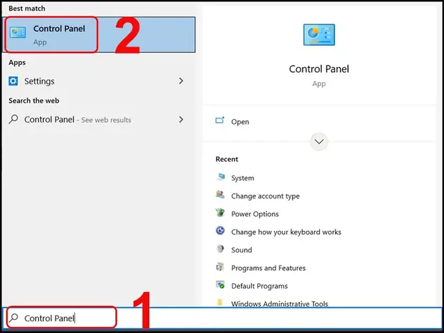 Cách 2: Đổi Tên Bằng Control Panel