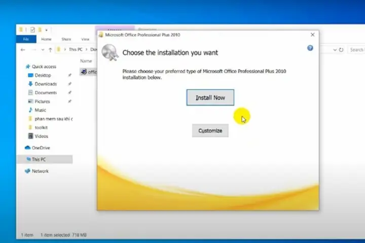 Cách Cài Đặt Office 2010 Để Sử Dụng Excel 2010