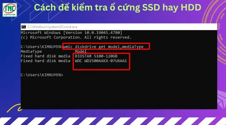 Kiểm Tra Ổ Cứng Ssd Hay Hdd Win 10 Bằng Command Prompt Hoặc Powershell