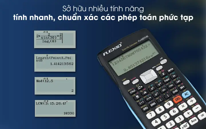 6máy Tính Khoa Học Thiên Long - Flexio Fx680vn