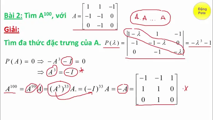 Tính Ma Trận Mũ: Cách Tính, Ứng Dụng Và Ví Dụ Chi Tiết
