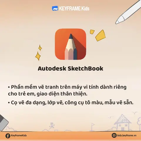 Autodesk Sketchbook (phiên Bản Trẻ Em): Phần Mềm Vẽ Tranh Trên Máy Tính Dành Riêng Cho Trẻ Em, Giao Diện Thân Thiện Autodesk Sketchbook (phiên Bản Trẻ Em): Phần Mềm Vẽ Tranh Trên Máy Tính Dành Riêng Cho Trẻ Em, Giao Diện Thân Thiện