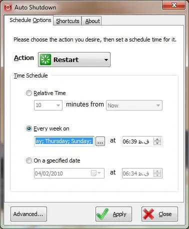 1auto Shutdown