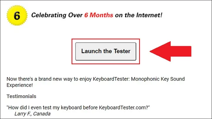 Trang Web Keyboardtester