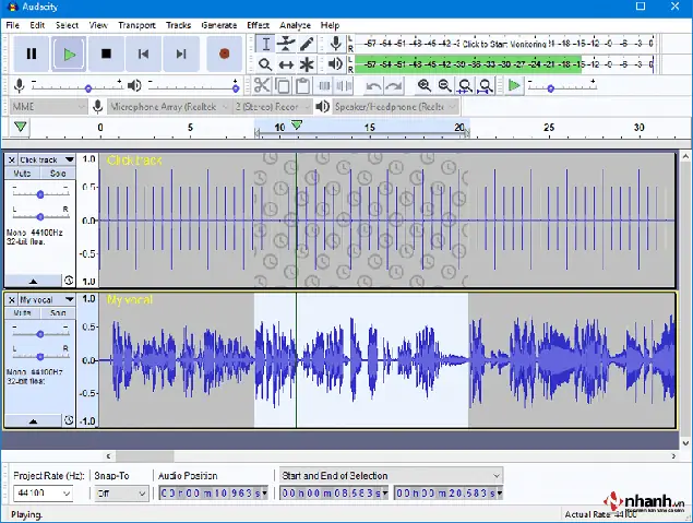 Phần Mềm Thu Âm Trên Máy Tính Audacity