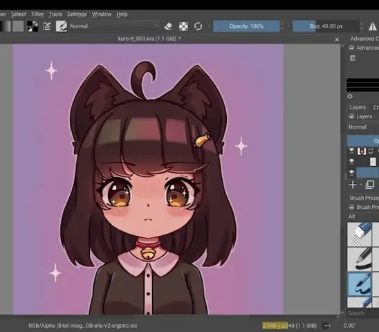 Krita - Phần Mềm Vẽ Chibi Cute