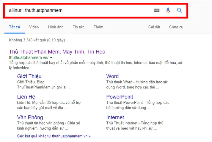 Tìm Từ Khóa Trong Đường Dẫn