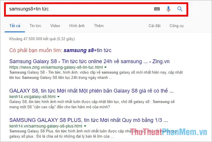 Tìm Kiếm Nhấn Mạnh Vào Từ Khóa