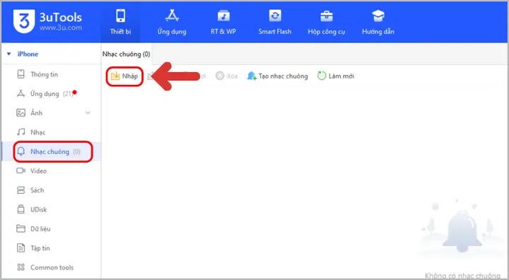 Cài Nhạc Chuông Cho Iphone Bằng 3utools