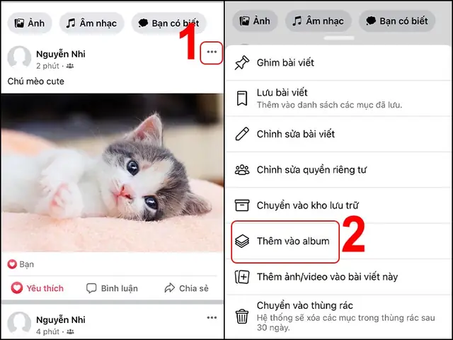 Cách Thêm Ảnh Đã Đăng Vào Album Trên Facebook
