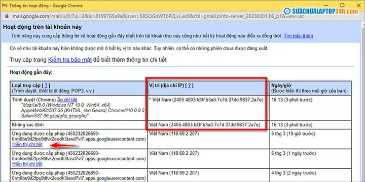 Tìm Laptop Bị Mất Qua Gmail (không Cần Bật Định Vị) Tìm Laptop Bị Mất Qua Gmail (không Cần Bật Định Vị)