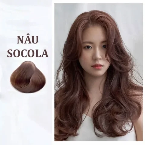 Bảng màu tóc nâu socola và các biến thể