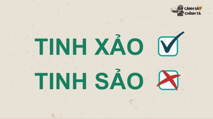 Bảng phân biệt tinh xảo và tinh sảo