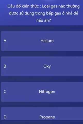 Bếp gas đang nấu ăn